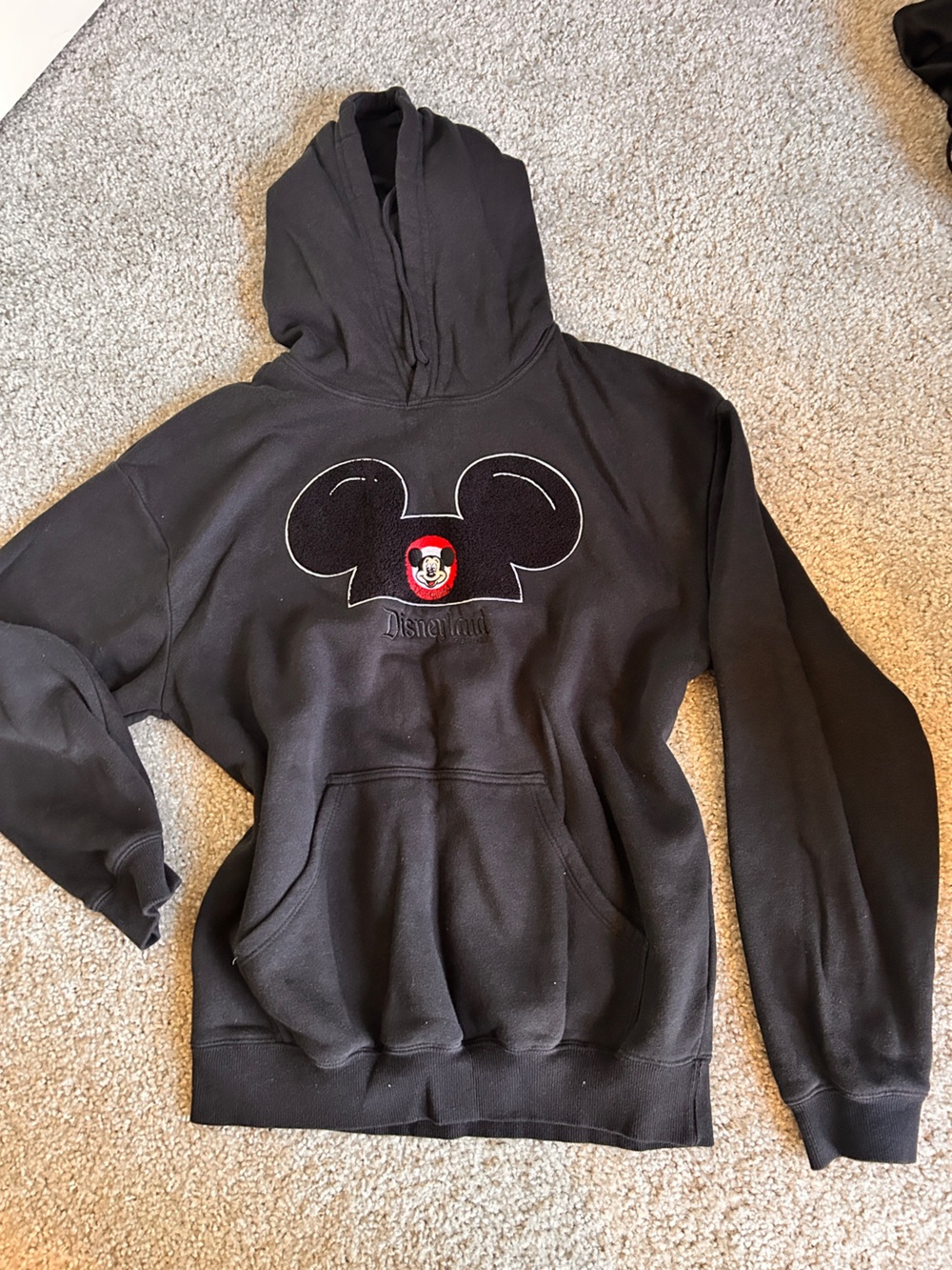Disney Black Pullover Sweatshirt with White Trim
